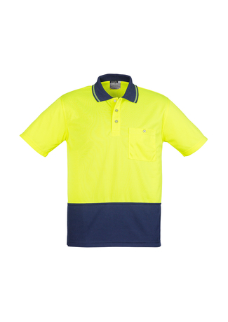 BASIC SPLICED HI-VIS POLO SHIRT