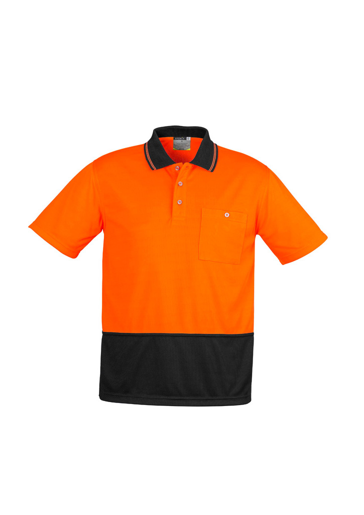 BASIC SPLICED HI-VIS POLO SHIRT