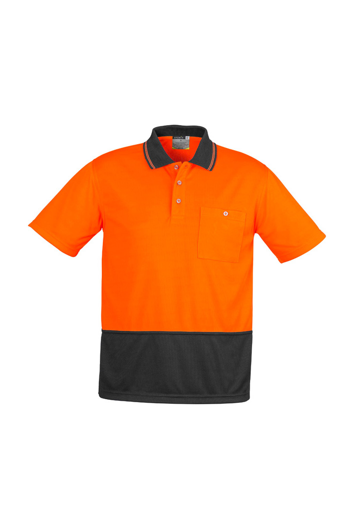 BASIC SPLICED HI-VIS POLO SHIRT