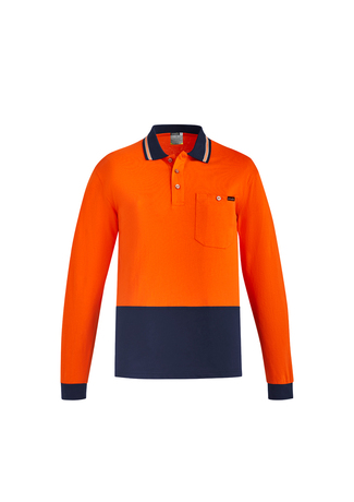 COTTON L/S HI-VIS POLO SHIRT