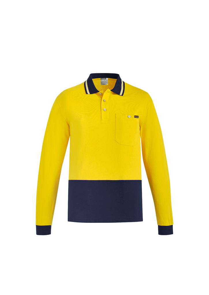 COTTON L/S HI-VIS POLO SHIRT