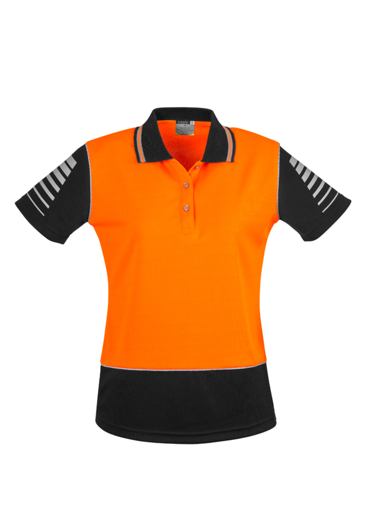 ZONE WOMENS HI VIS POLO SHIRT