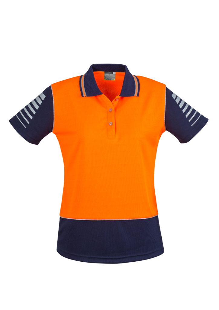 ZONE WOMENS HI VIS POLO SHIRT