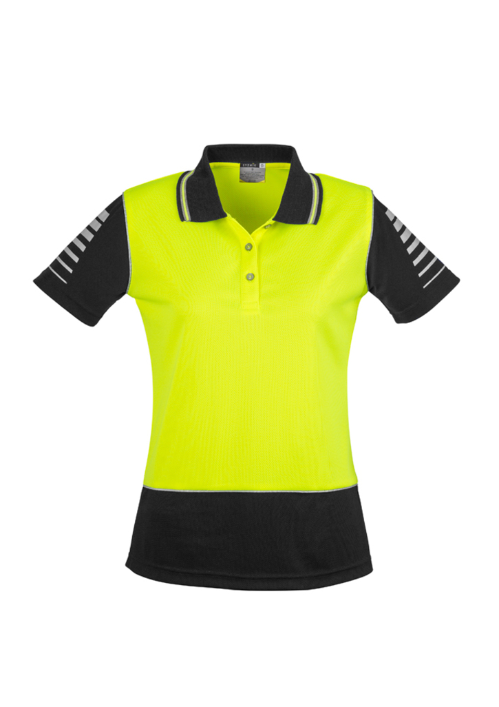 ZONE WOMENS HI VIS POLO SHIRT