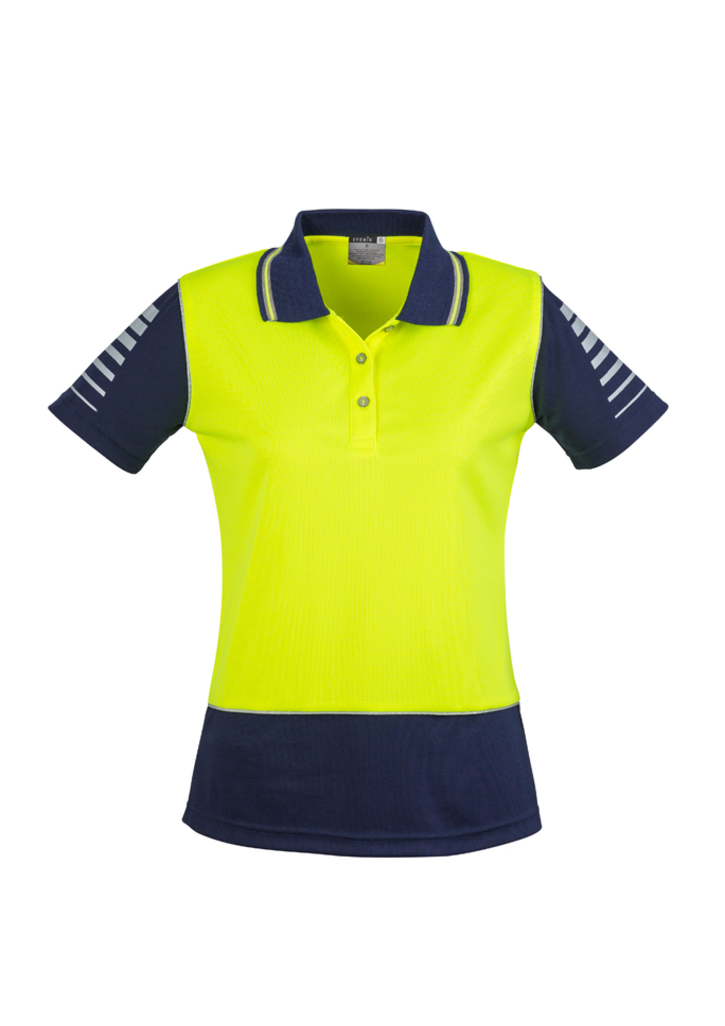 ZONE WOMENS HI VIS POLO SHIRT