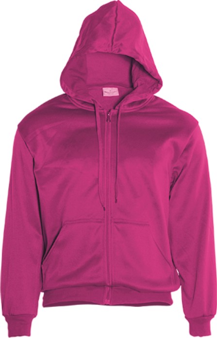 Adults Zip Through Fleece Hoodie