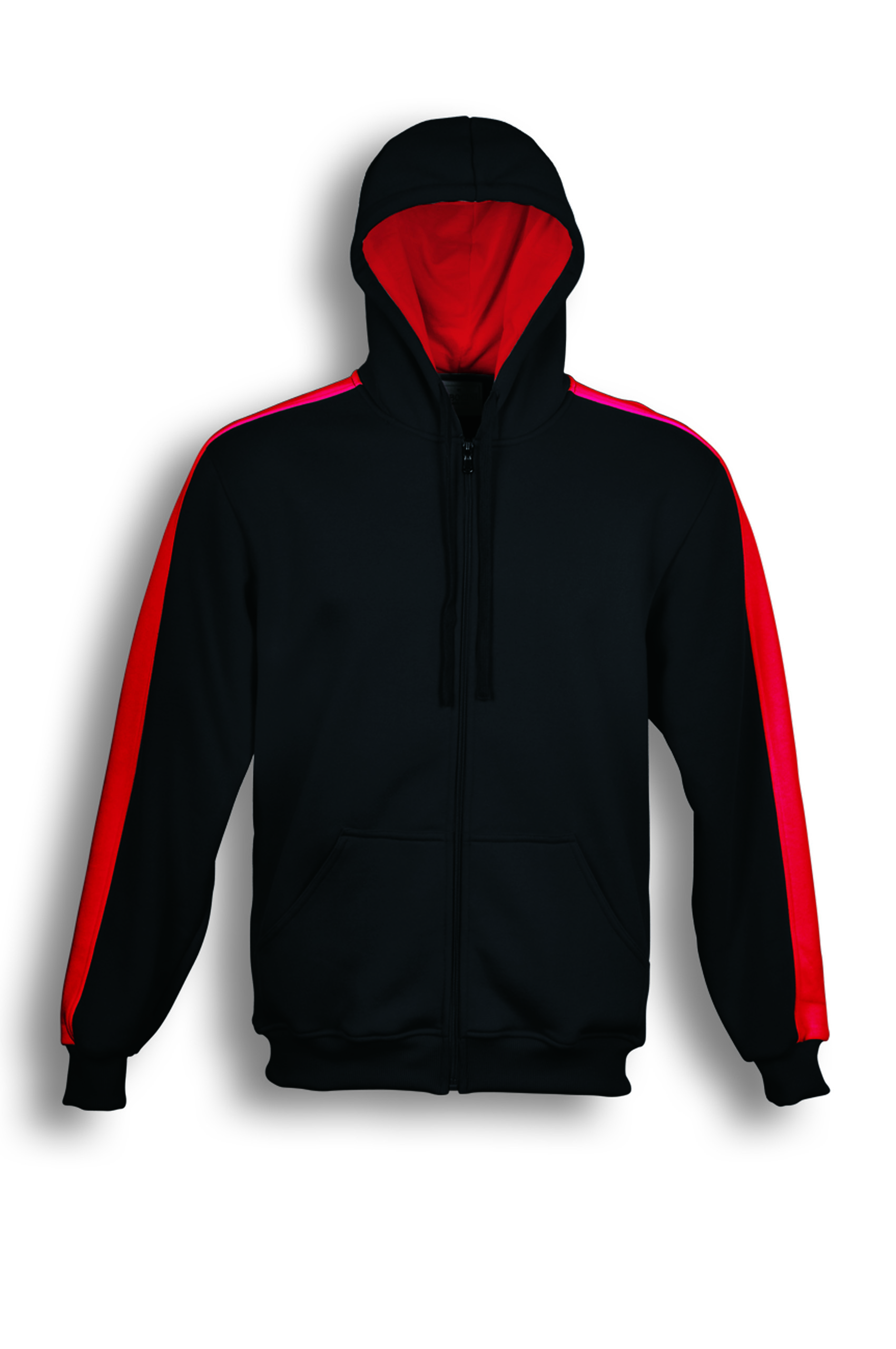 Contrast Fleece Hoodie Jacket