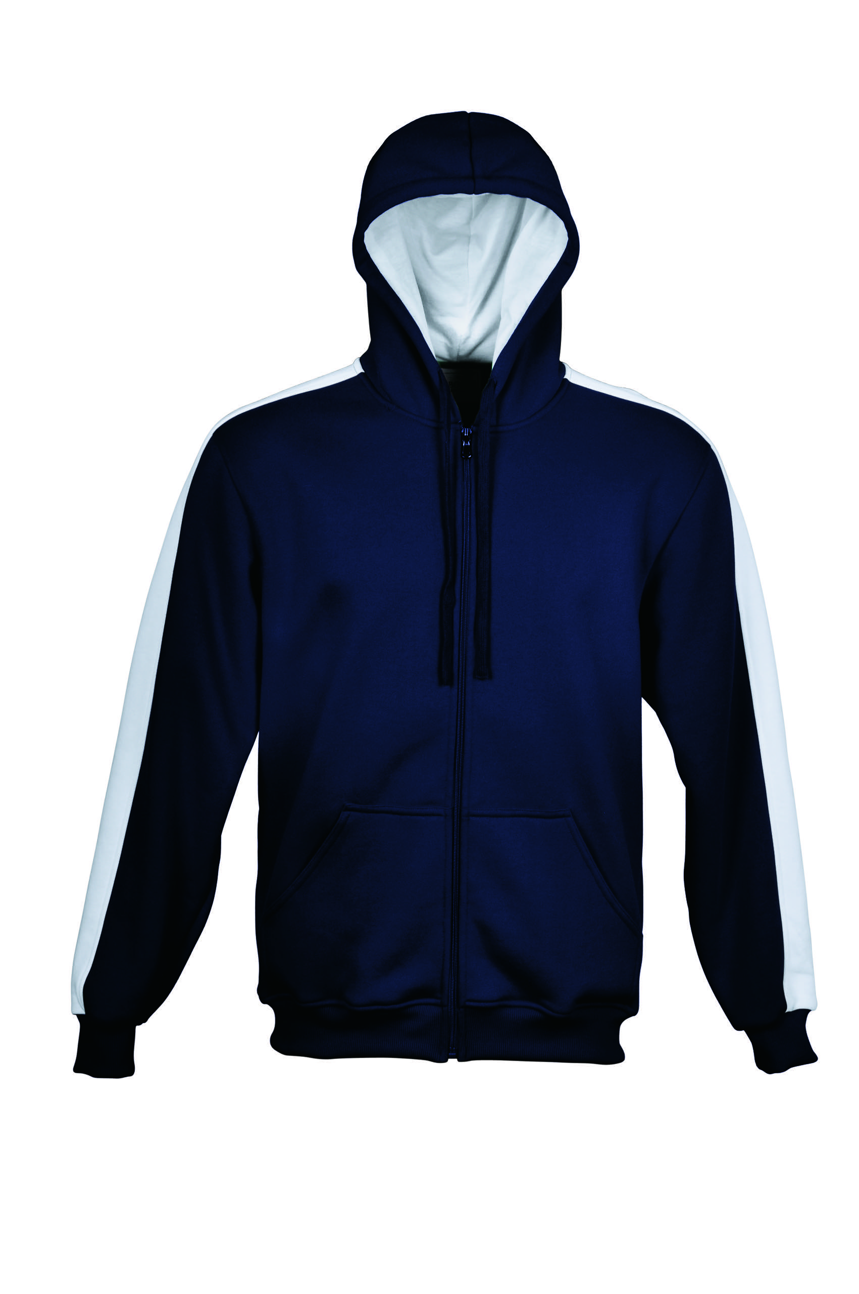 Contrast Fleece Hoodie Jacket