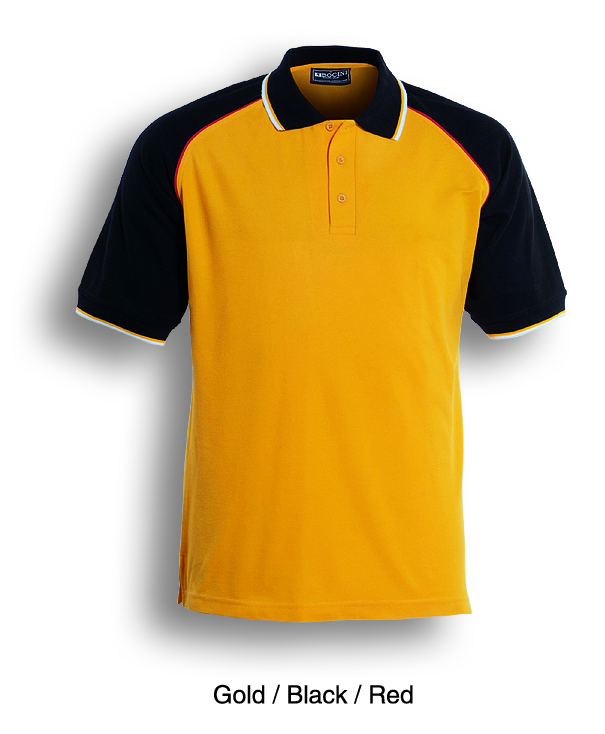 Three Tone Polo Shirt Unisex