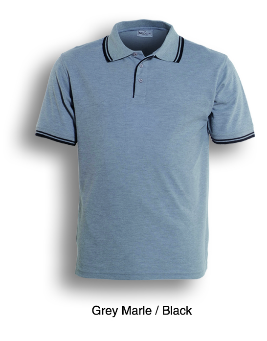 Double Striped Polo Shirt Unisex