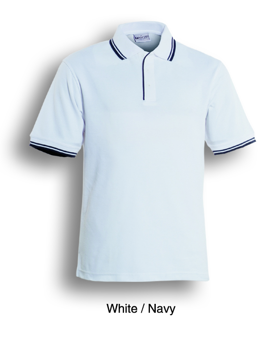 Double Striped Polo Shirt Unisex