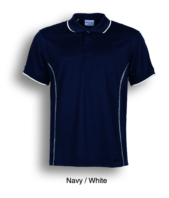 Stitch Feature Essentials Short Sleeve Polo Mens