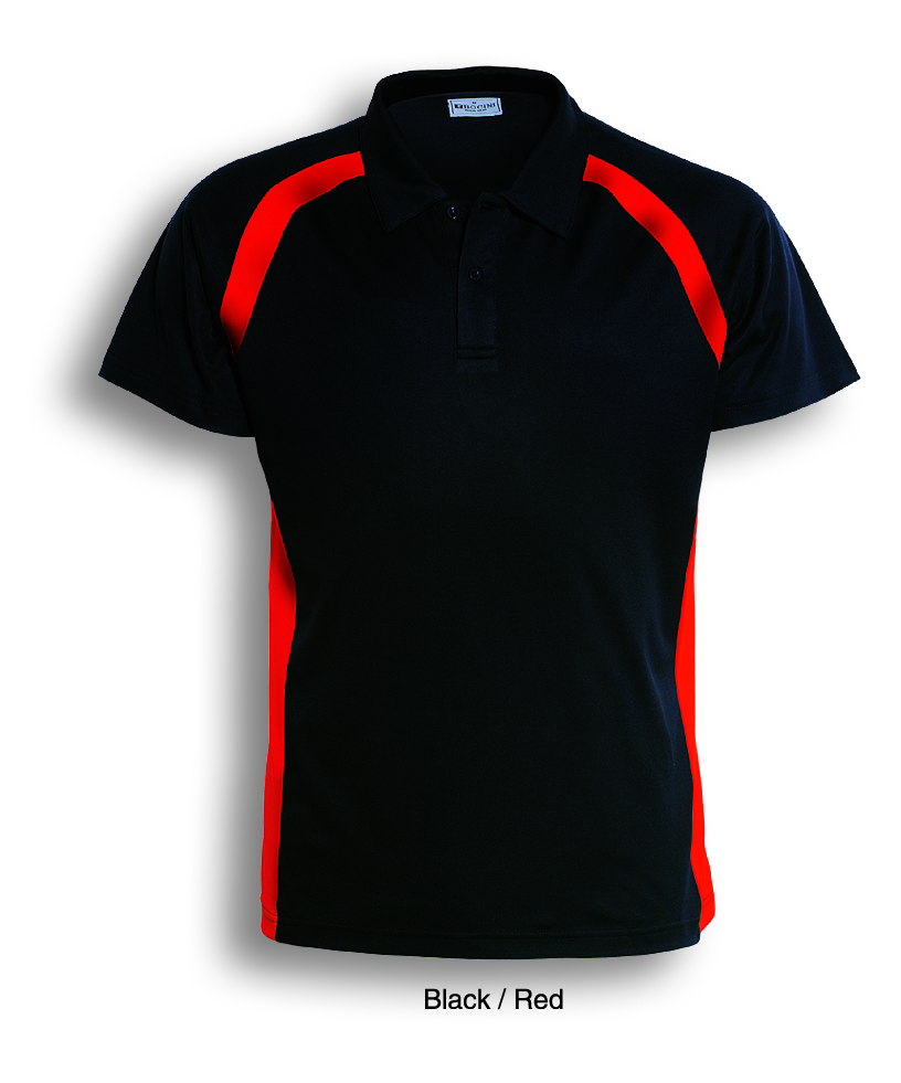 Team Essentials Contrast Panel Polo Mens