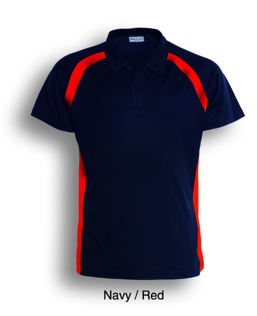 Team Essentials Contrast Panel Polo Mens