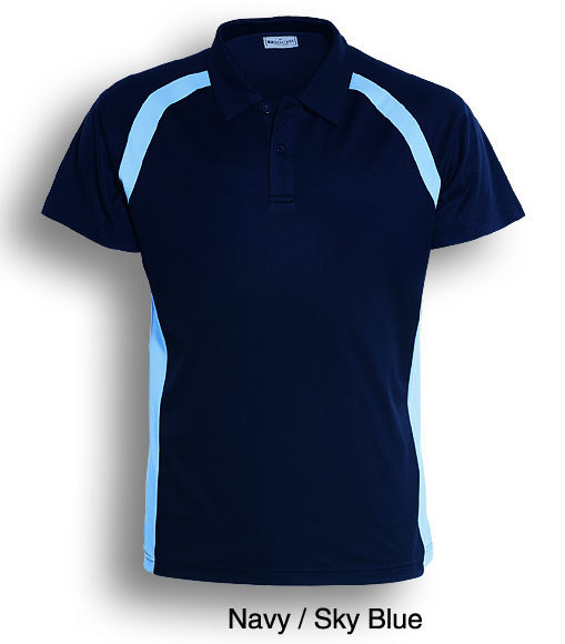 Team Essentials Contrast Panel Polo Mens