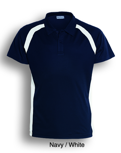 Team Essentials Contrast Panel Polo Mens