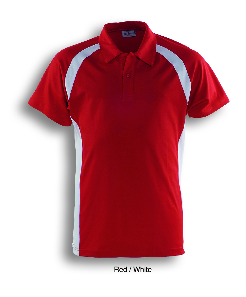 Team Essentials Contrast Panel Polo Mens