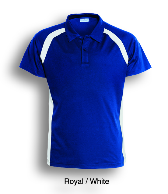 Team Essentials Contrast Panel Polo Mens