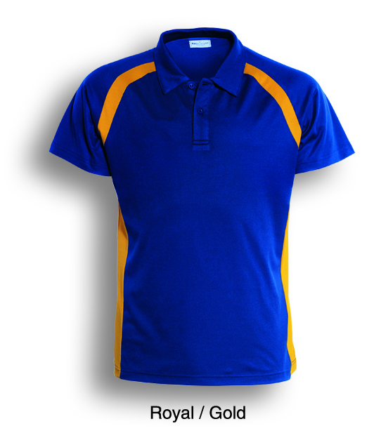 Team Essentials Contrast Panel Polo Mens