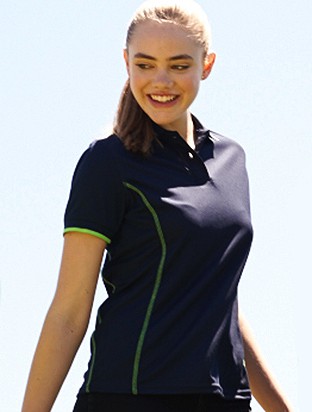 Stitch Feature Essentials Polo Shirt Ladies