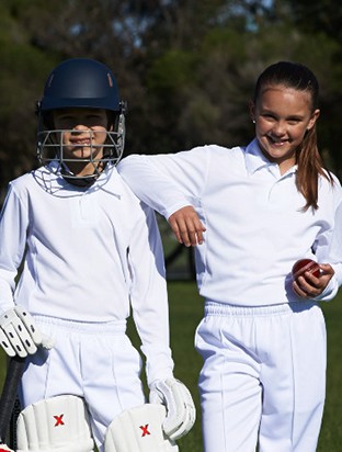 Kids Cricket Polo Shirt - Long Sleeve