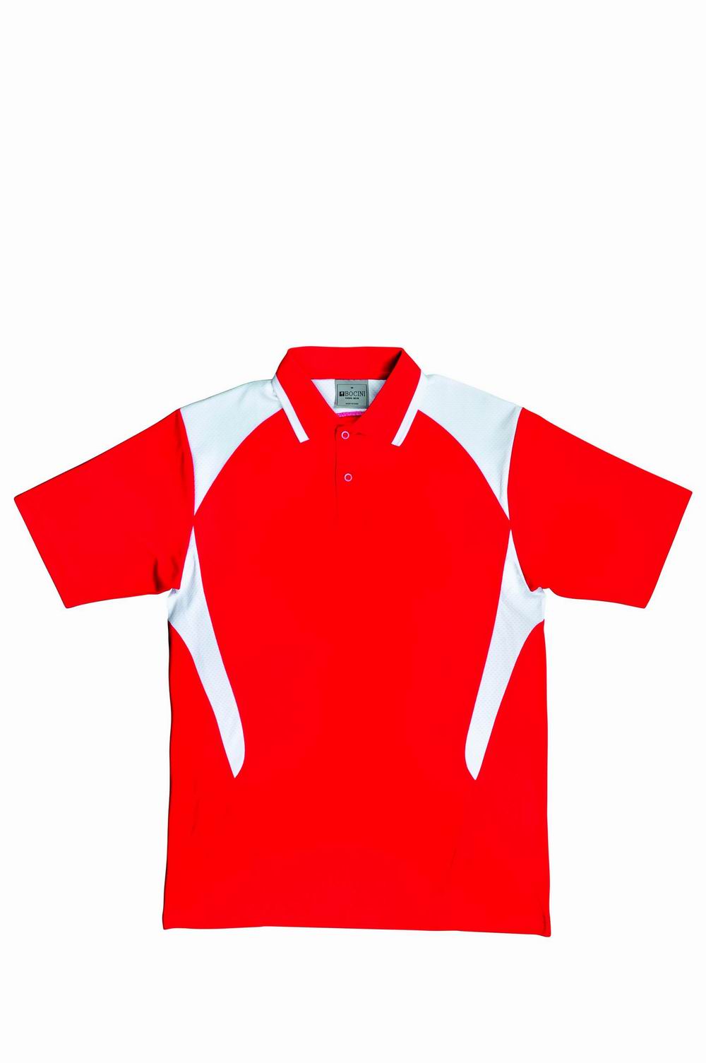 Honey Comb Contrast Panel Polo Shirt Unisex