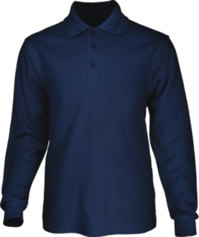 Long Sleeve Basic Polo Mens