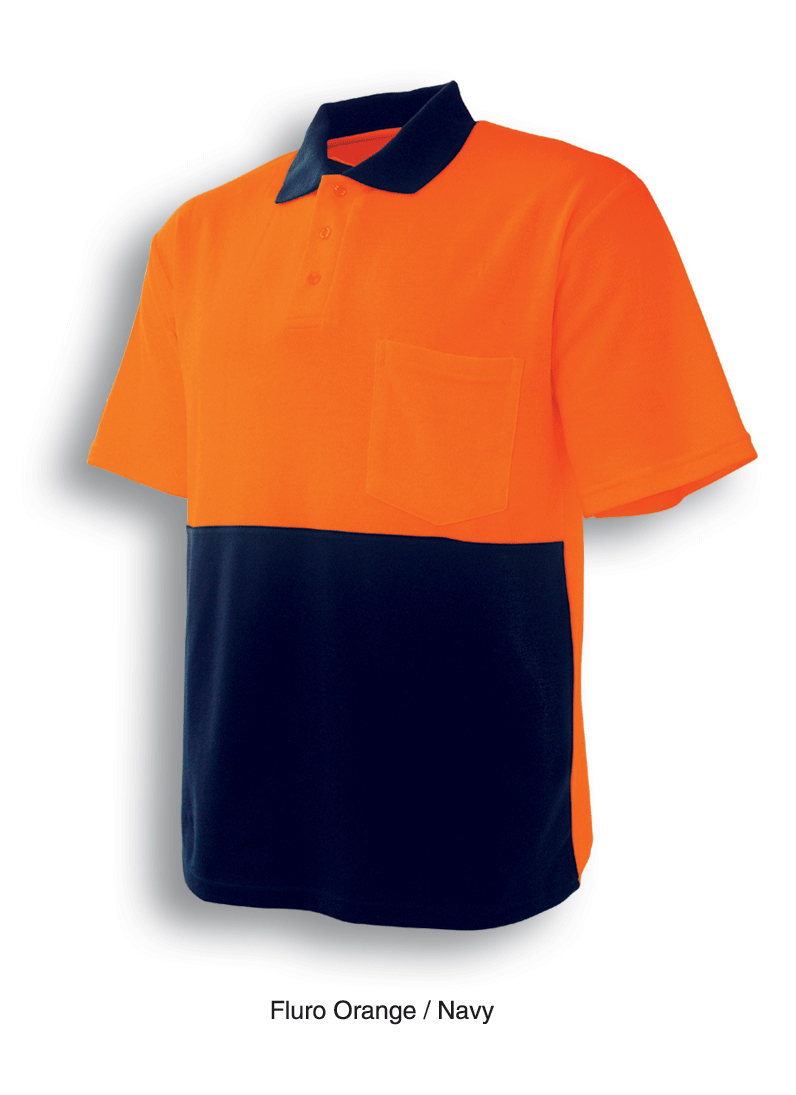 Adults Hi-Vis Poly/Cotton Polo S/S