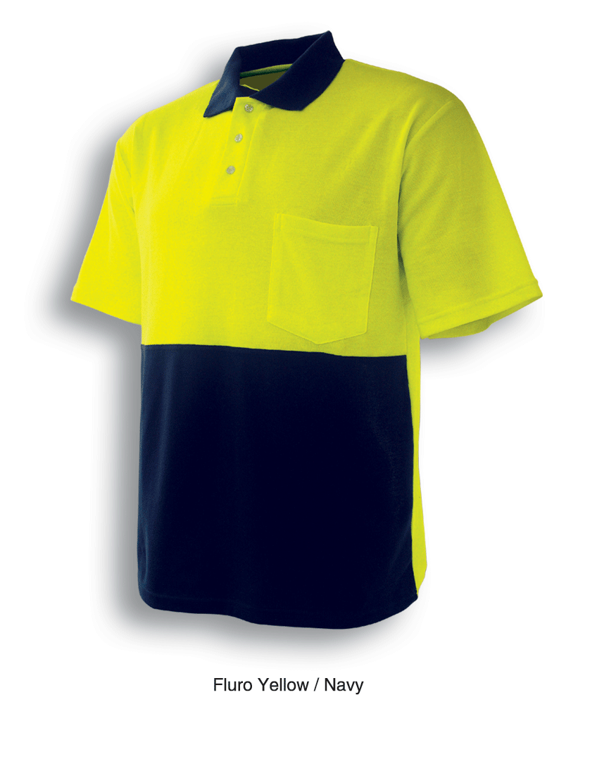 Adults Hi-Vis Poly/Cotton Polo S/S