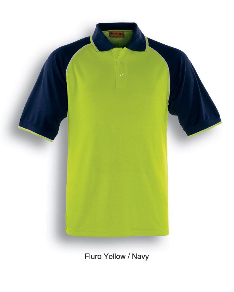 Adults Hi-Vis Raglan Sleeve Polo Shirt