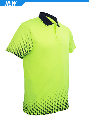 Adults Hi-Vis Gradient Polo Shirt