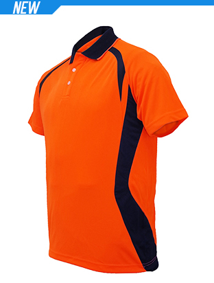 Adults Hi-Vis Panel Polo Shirt