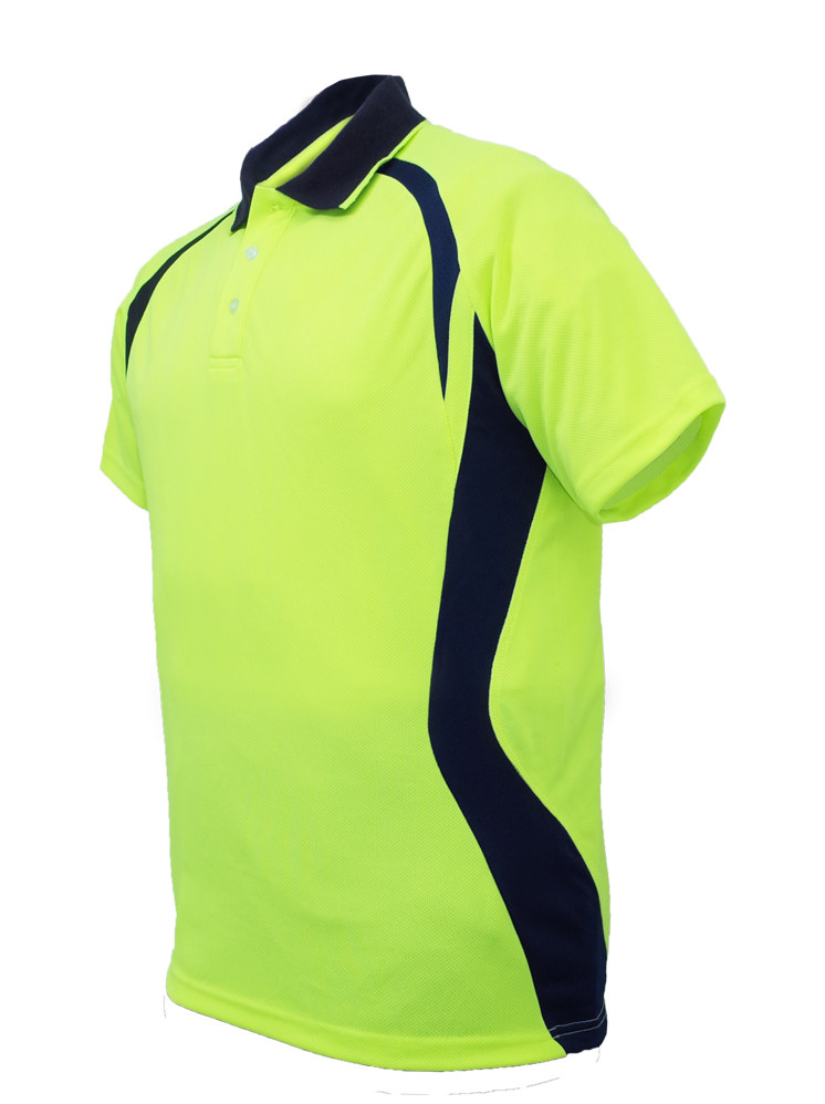 Adults Hi-Vis Panel Polo Shirt