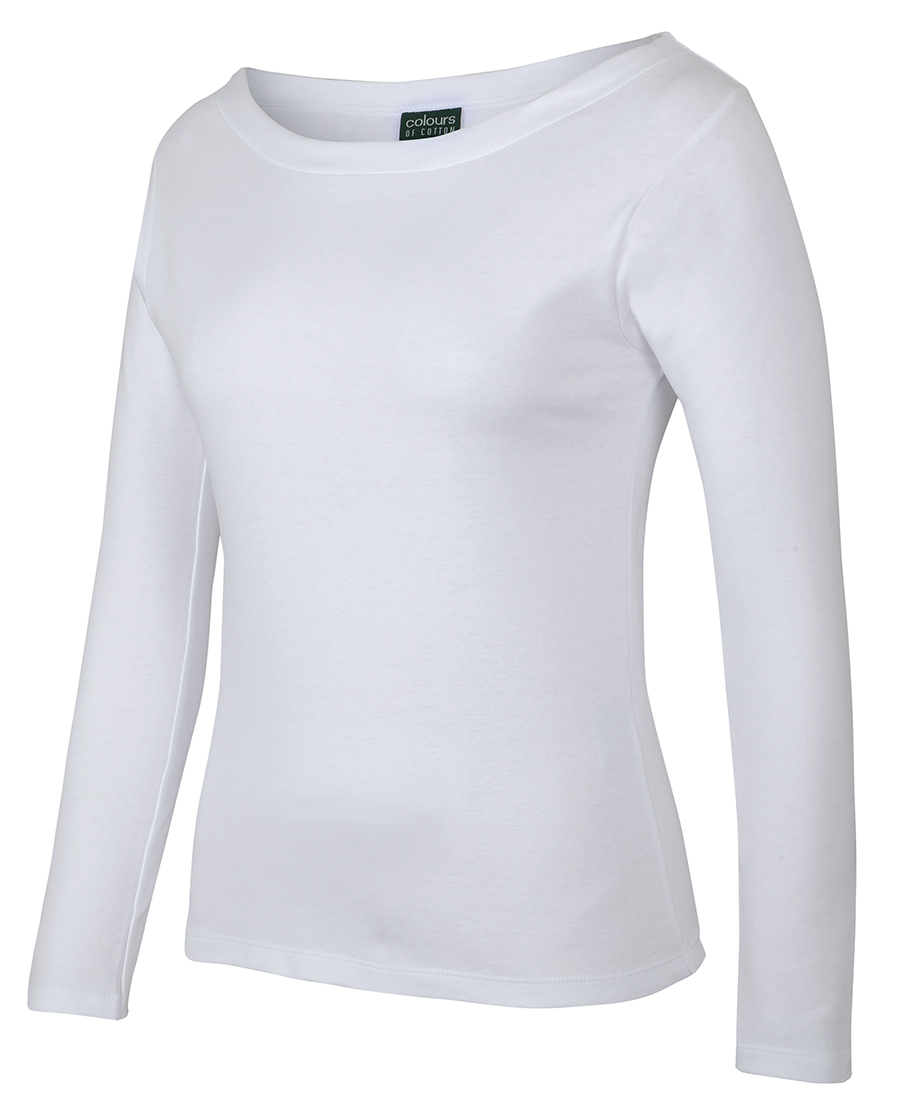 BOAT NECK TEE ladies long sleeve t-shirt [1BTL] - $15.45 : MyPolos, Buy ...