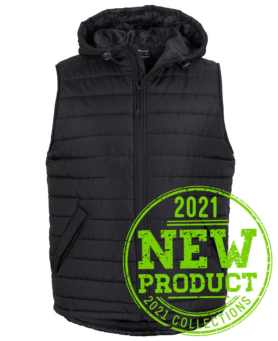 PUFFER VEST with hood