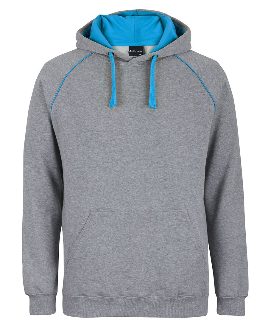 CONTRAST FLEECY HOODIE