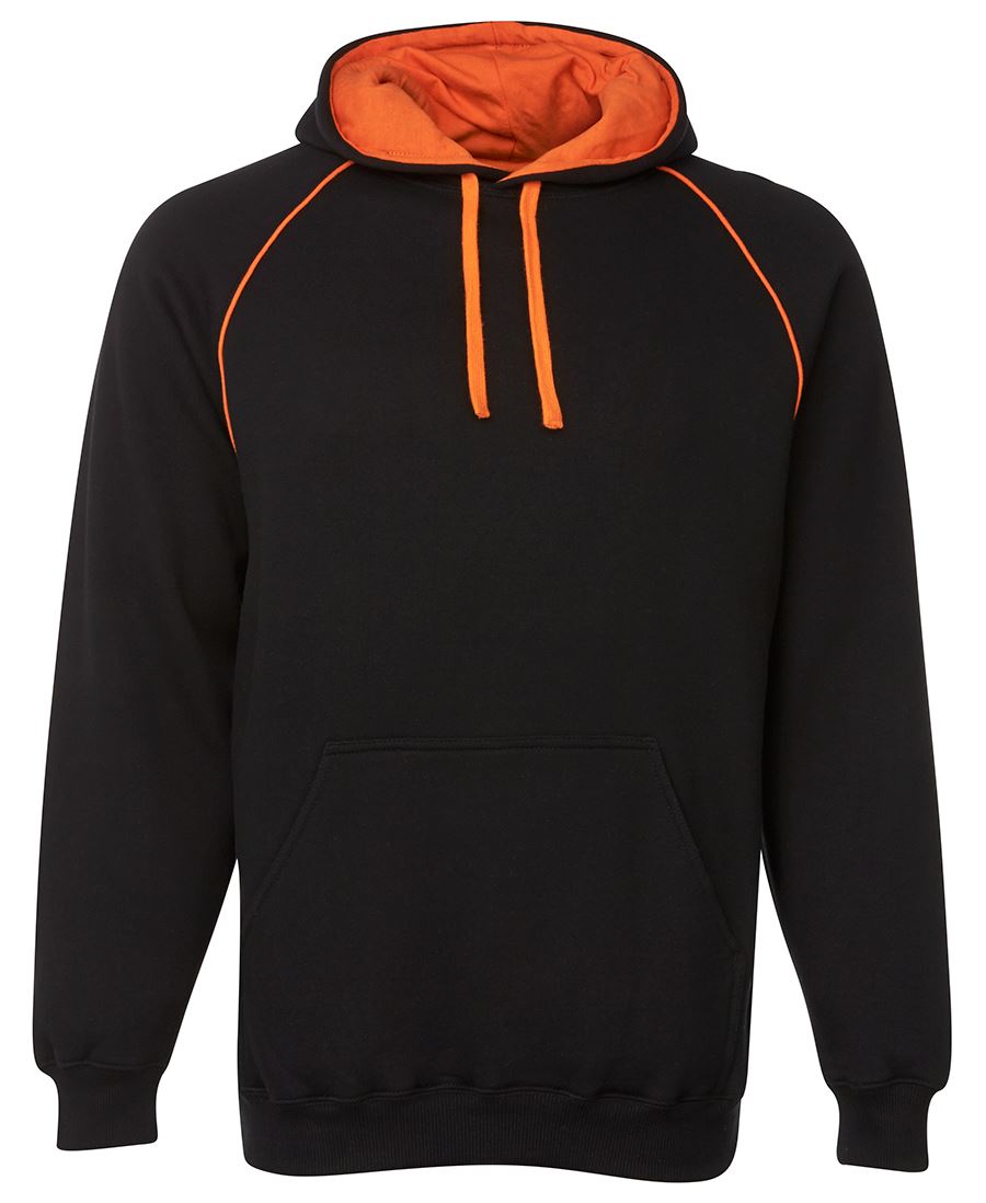 CONTRAST FLEECY HOODIE