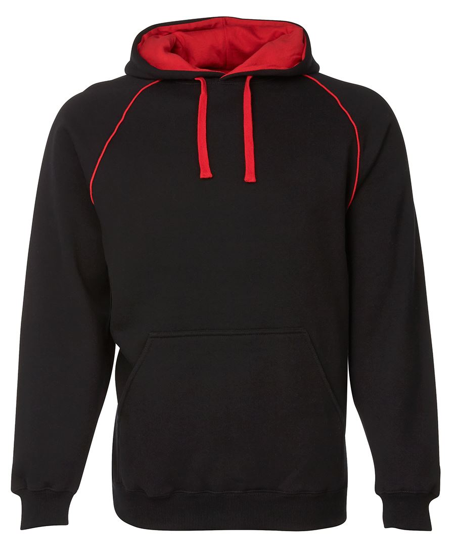 CONTRAST FLEECY HOODIE