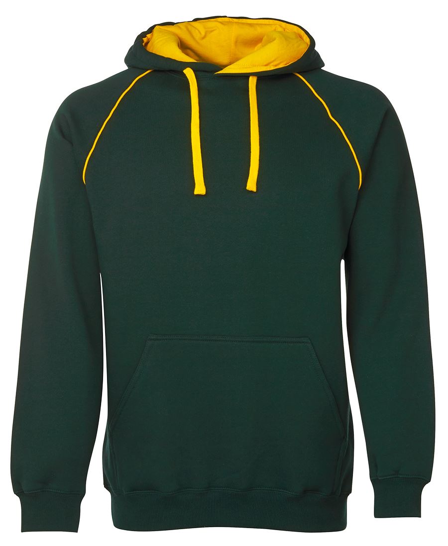 CONTRAST FLEECY HOODIE