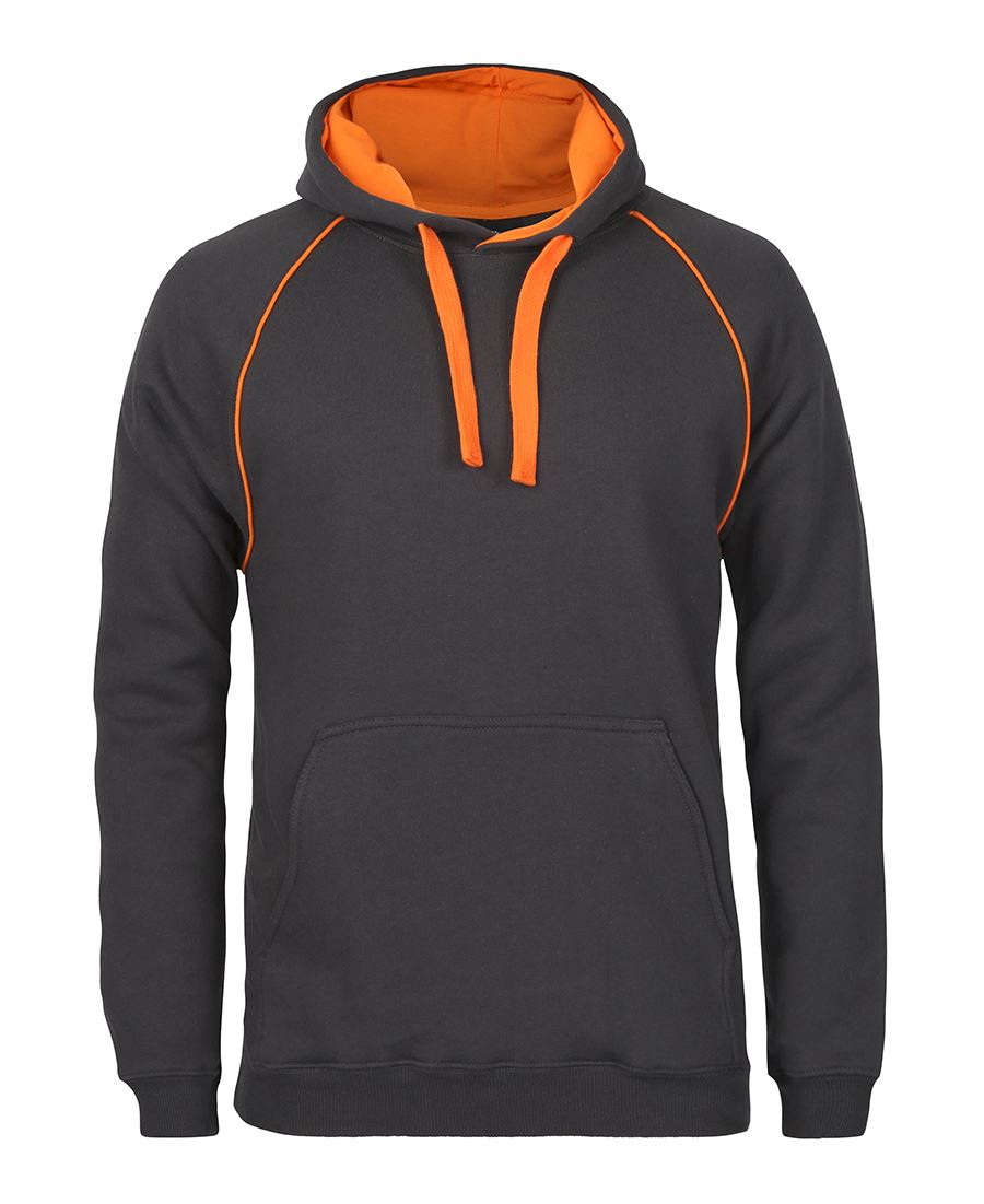 CONTRAST FLEECY HOODIE