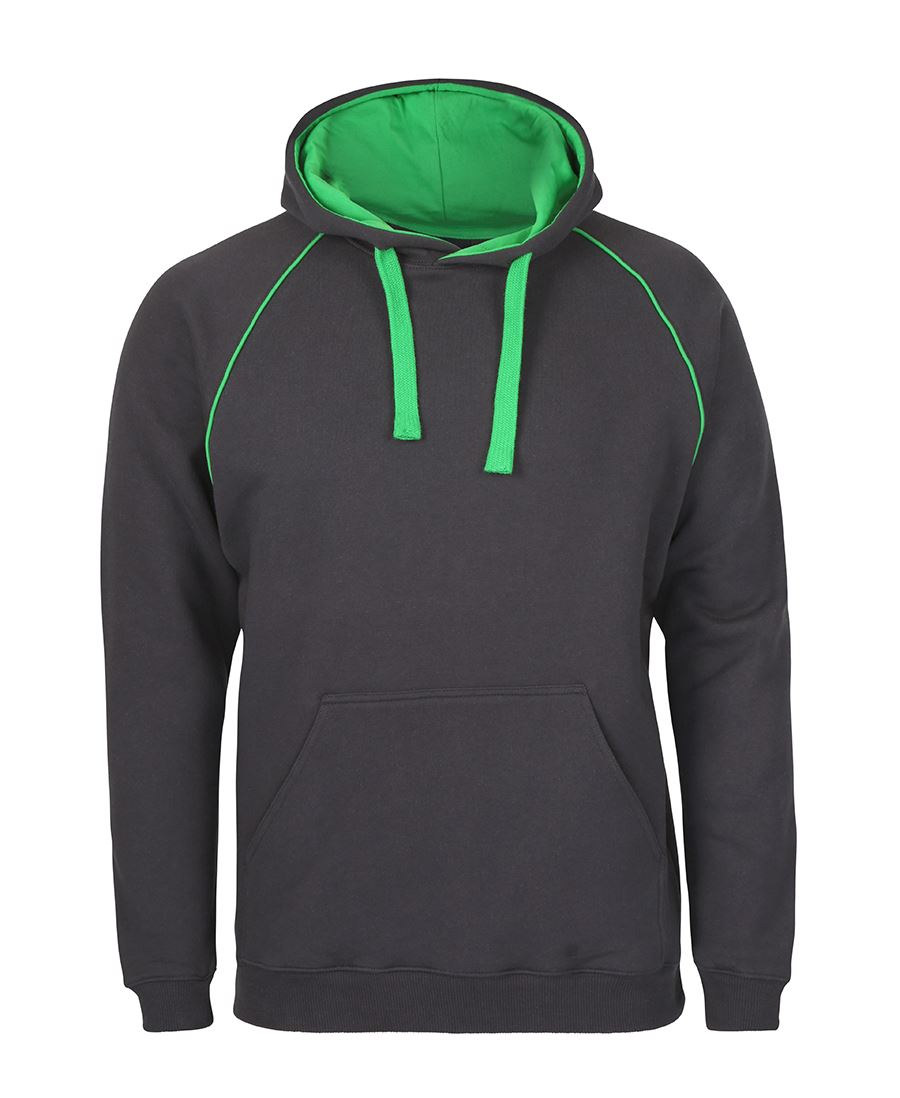 CONTRAST FLEECY HOODIE