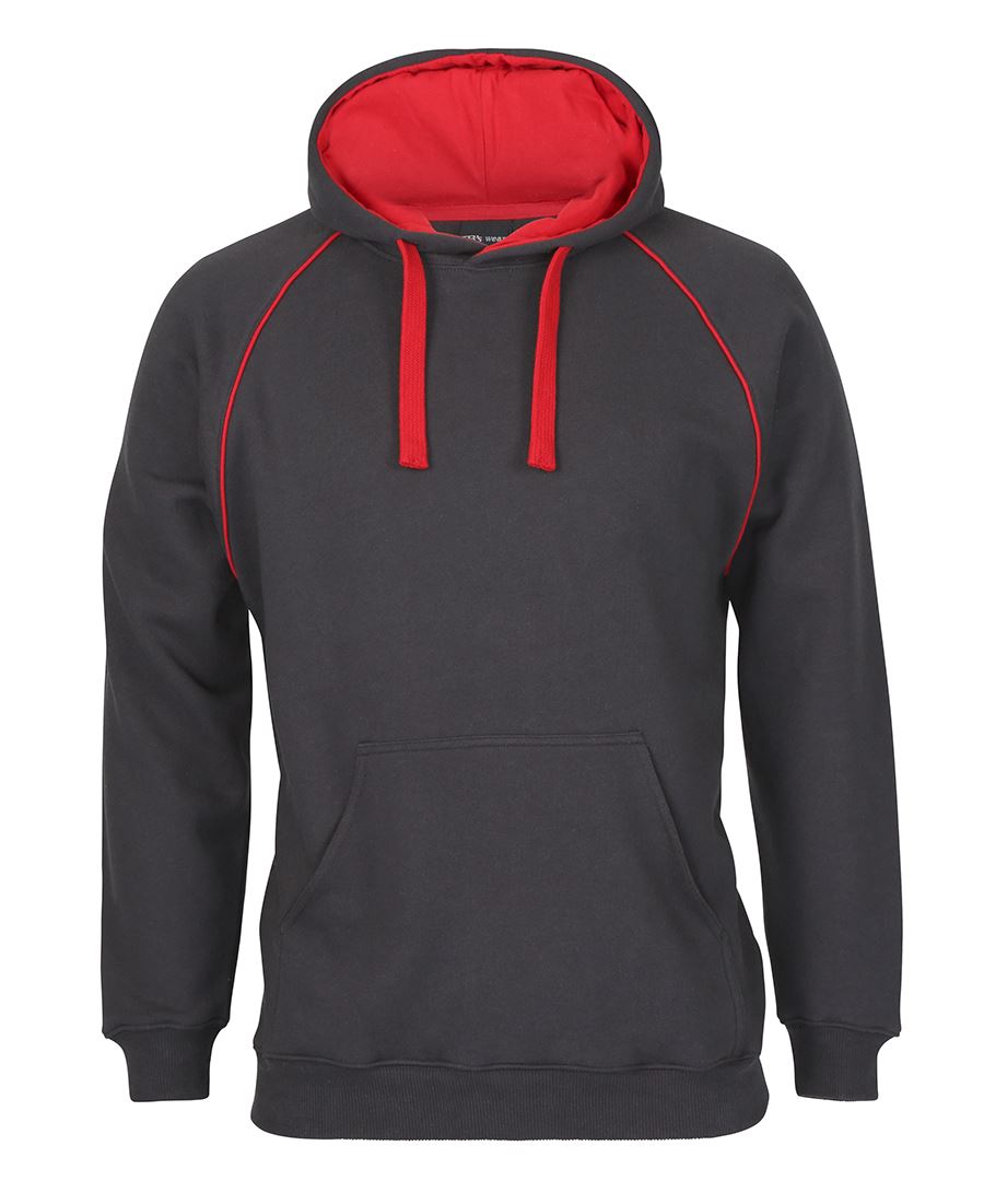 CONTRAST FLEECY HOODIE