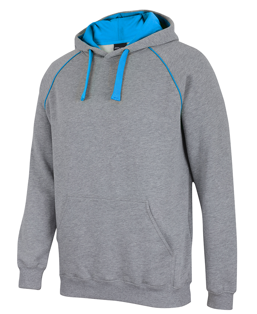 CONTRAST FLEECY HOODIE