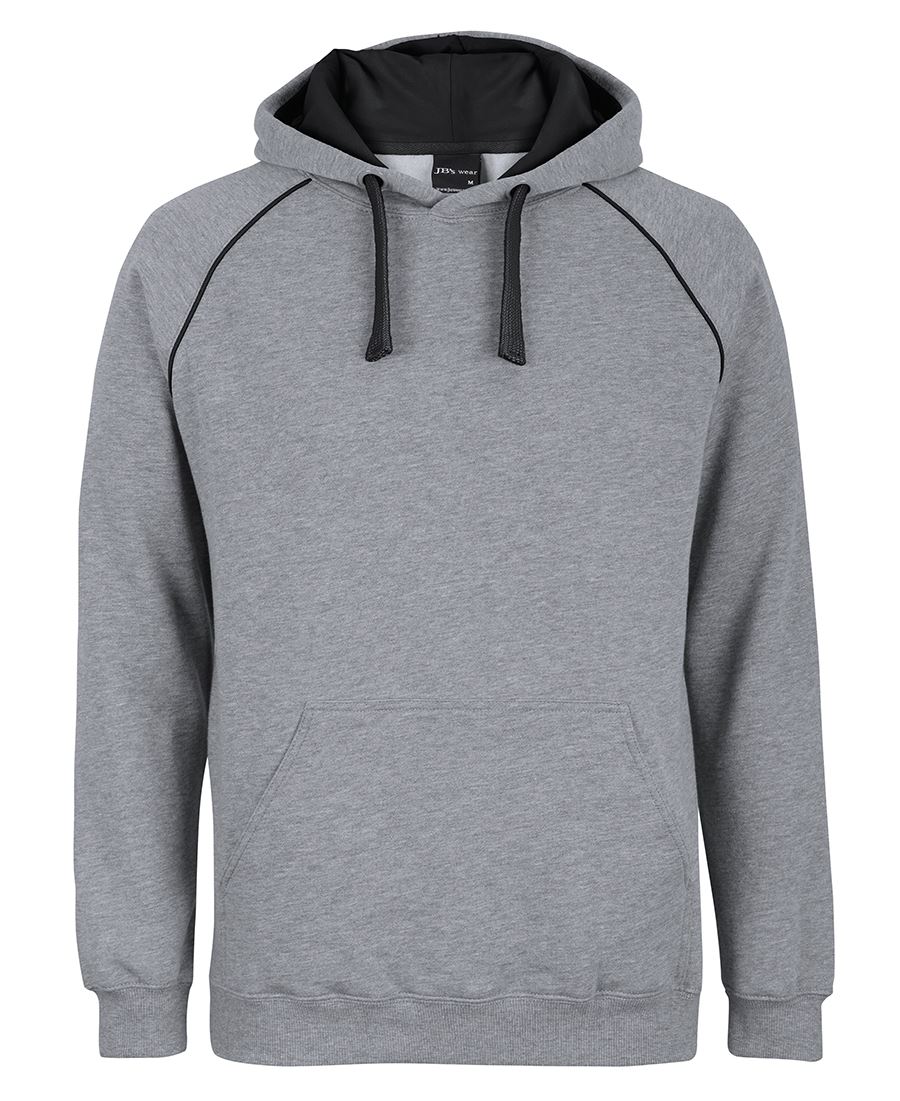 CONTRAST FLEECY HOODIE