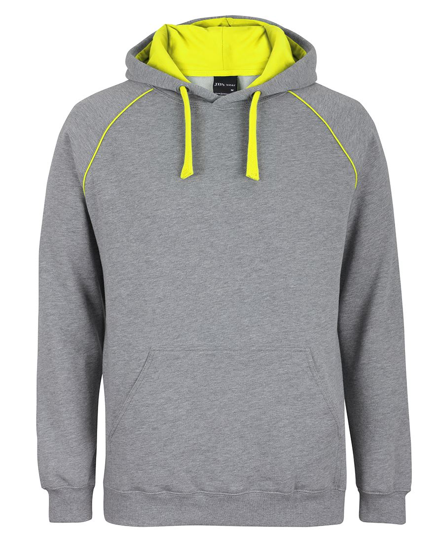 CONTRAST FLEECY HOODIE