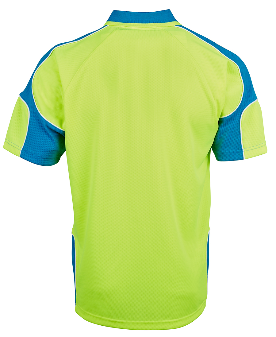 HI VIS SHORT SLEEVE ARM PANEL POLO