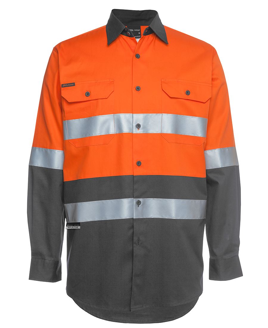 HI VIS L/S (D+N) 150G WORK SHIRT