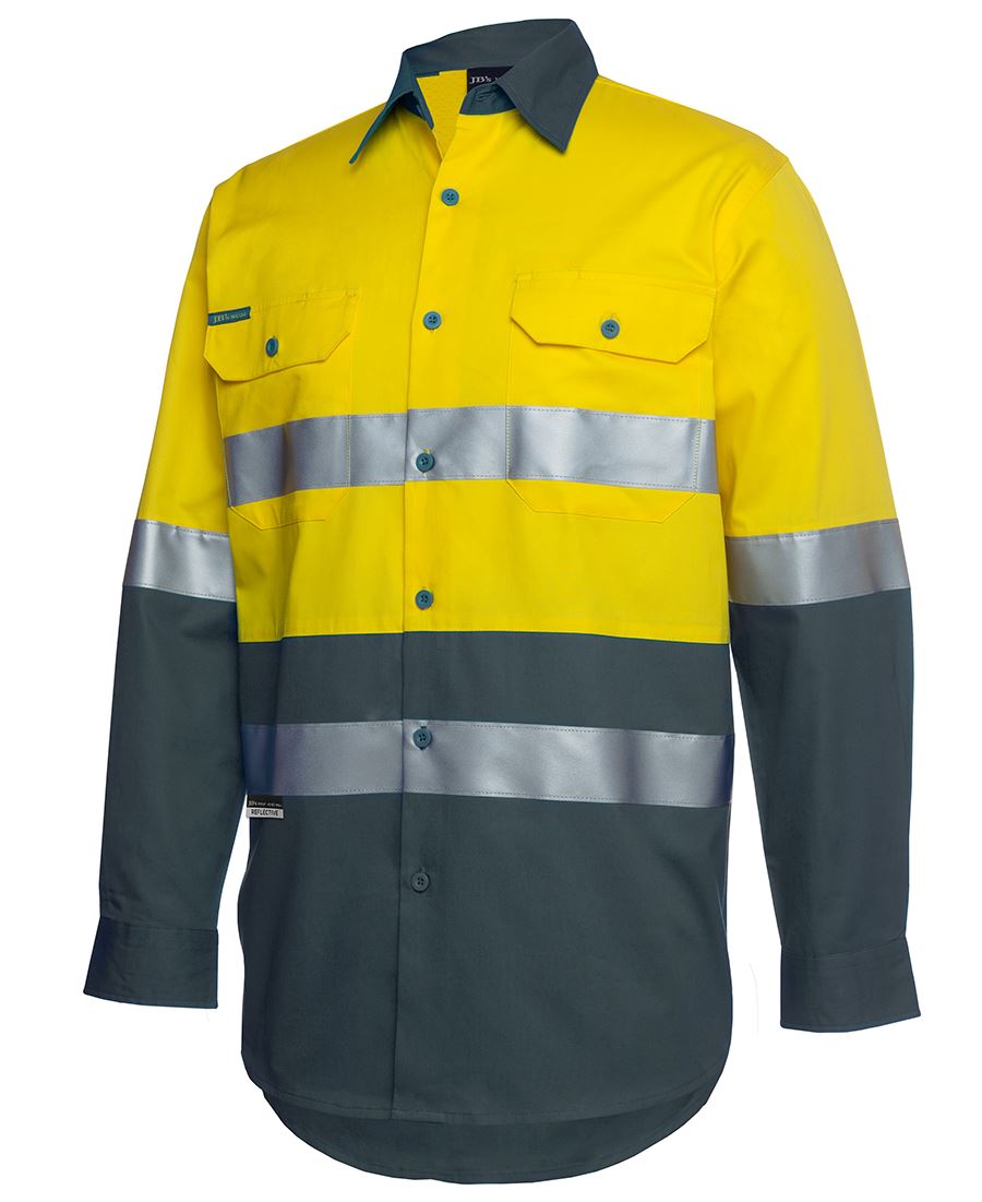 HI VIS L/S (D+N) 150G WORK SHIRT