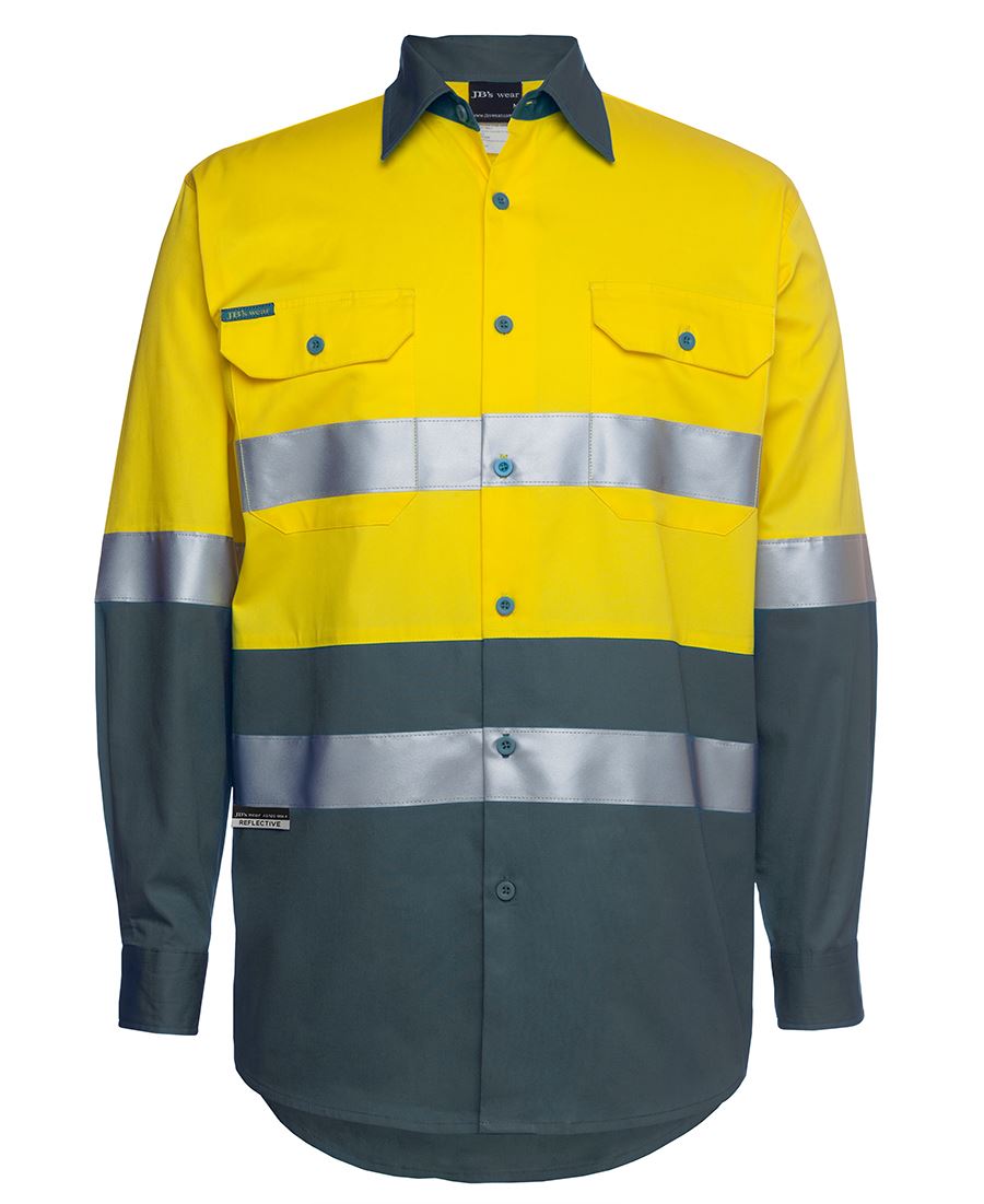 HI VIS L/S (D+N) 150G WORK SHIRT