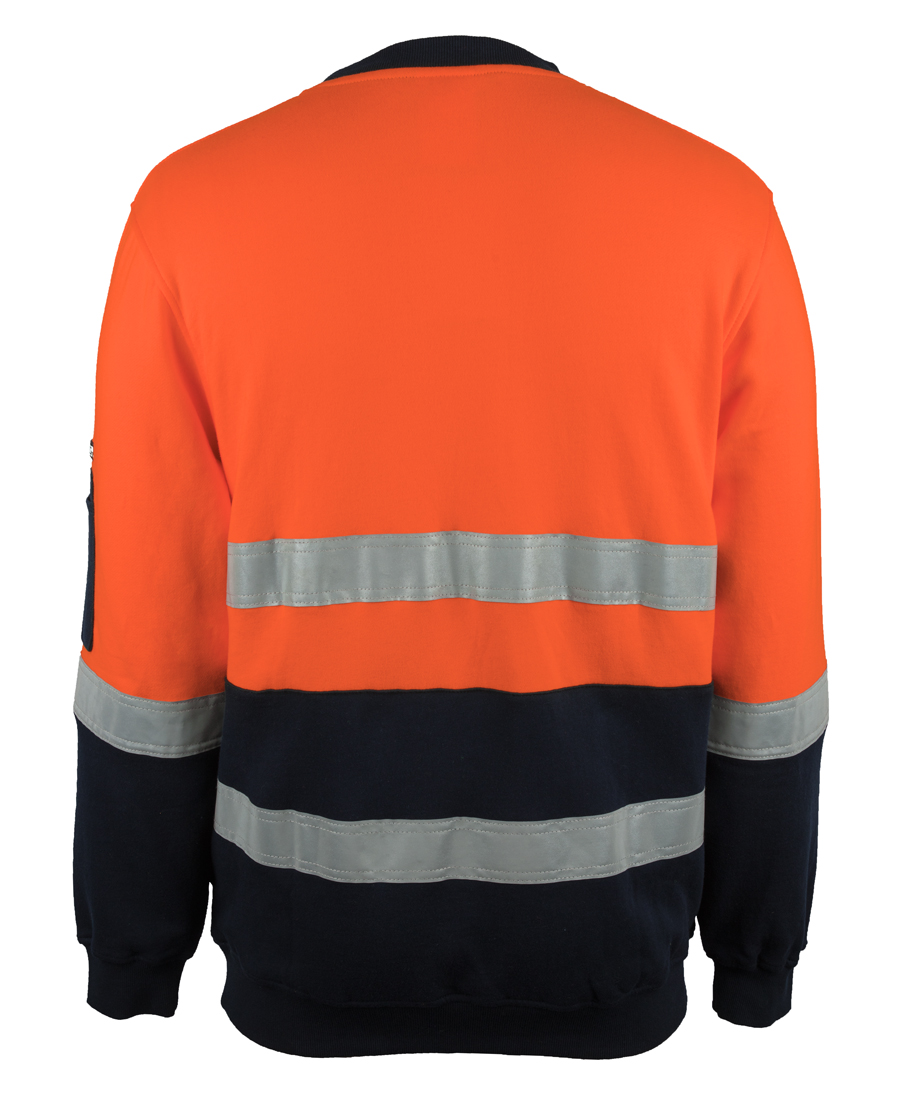 HI-VIS (D+N) 310 COTTON CREW NECK SWEATER